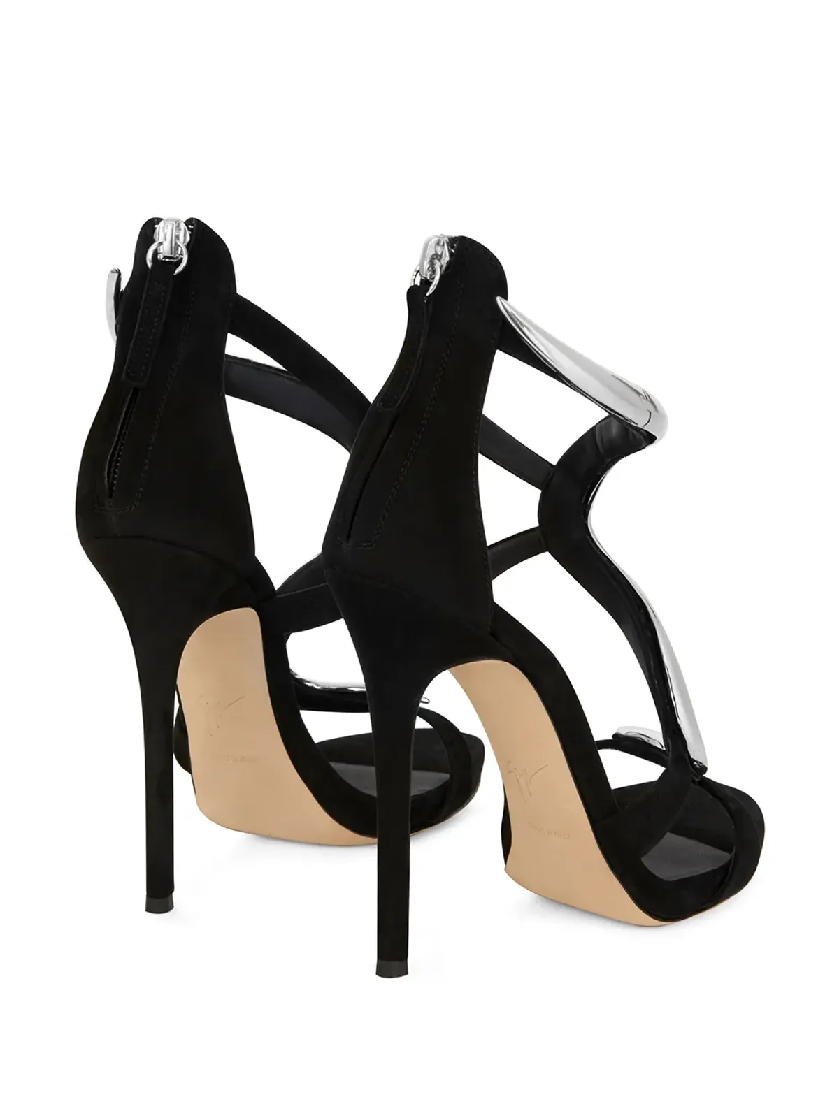 Giuseppe Zanotti ヴェネーレ メタリックスネーク サンダル - 画像3