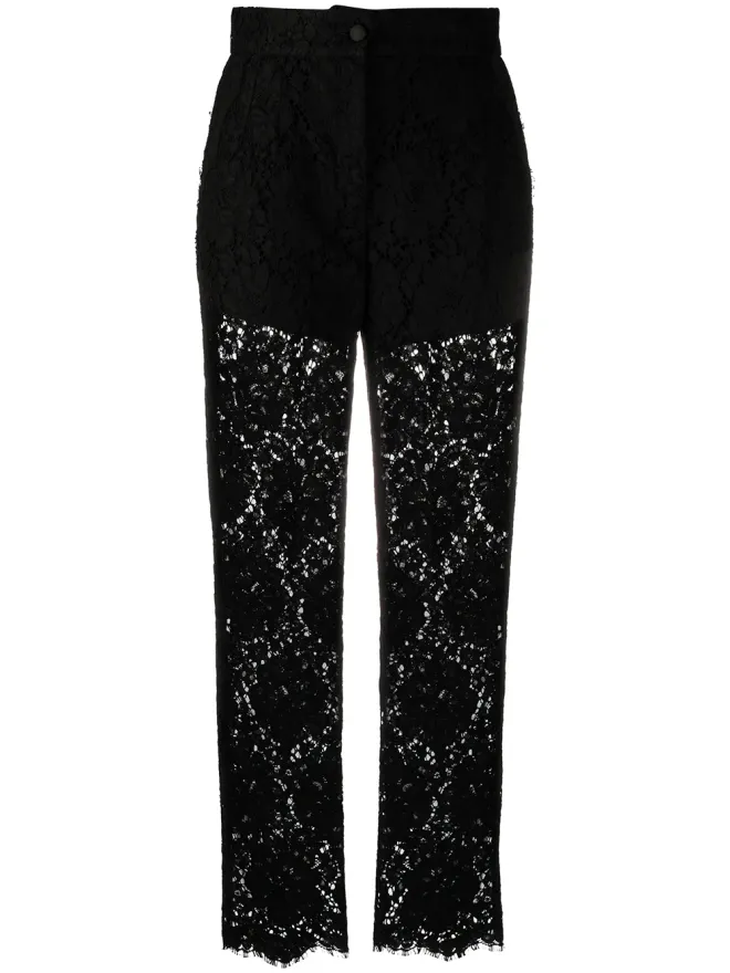 Dolce & Gabbana Dolce & Gabbana 刺繍ストレートパンツの商品画像