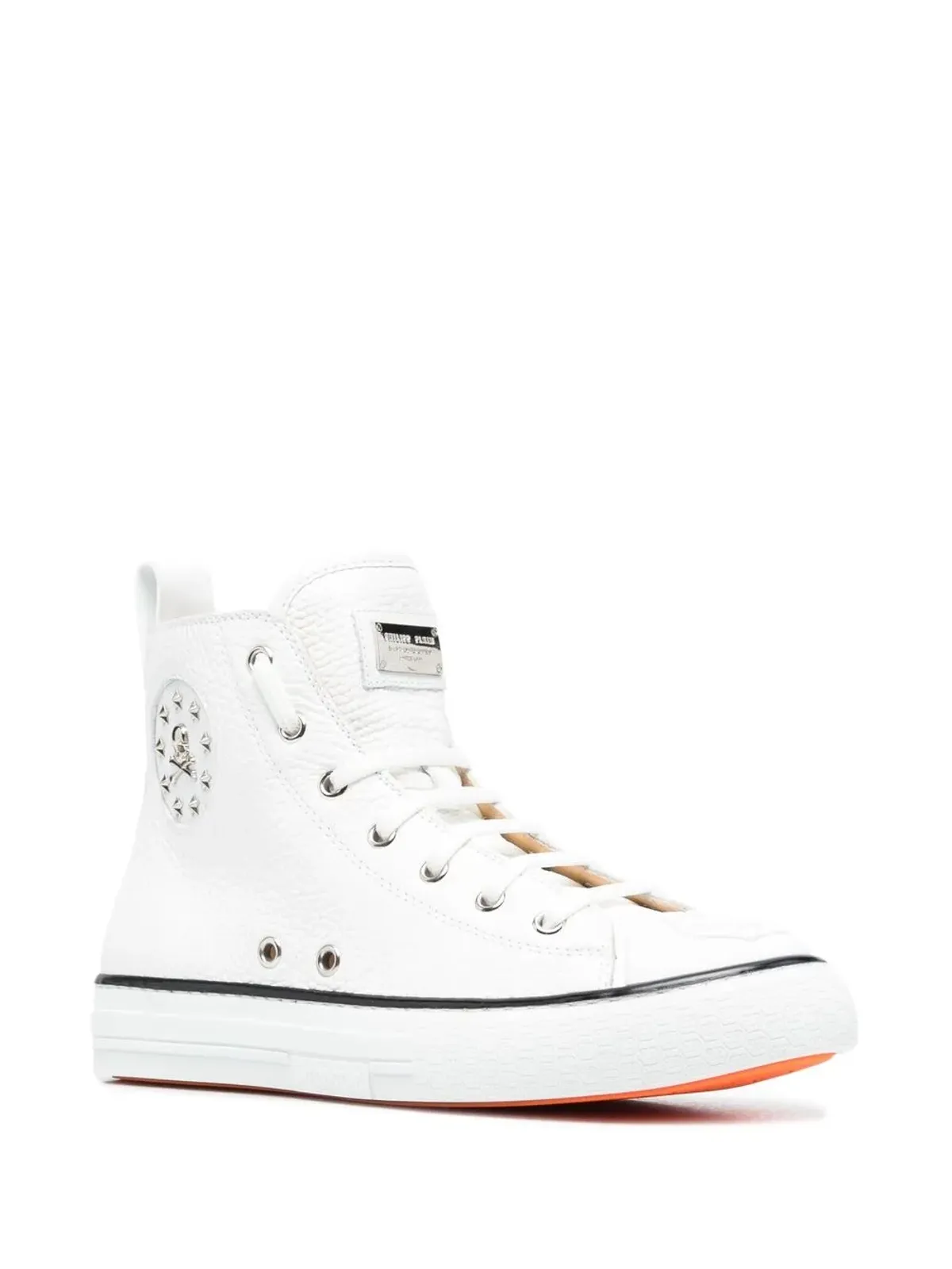 Philipp Plein レザー ハイカットスニーカー - 画像2