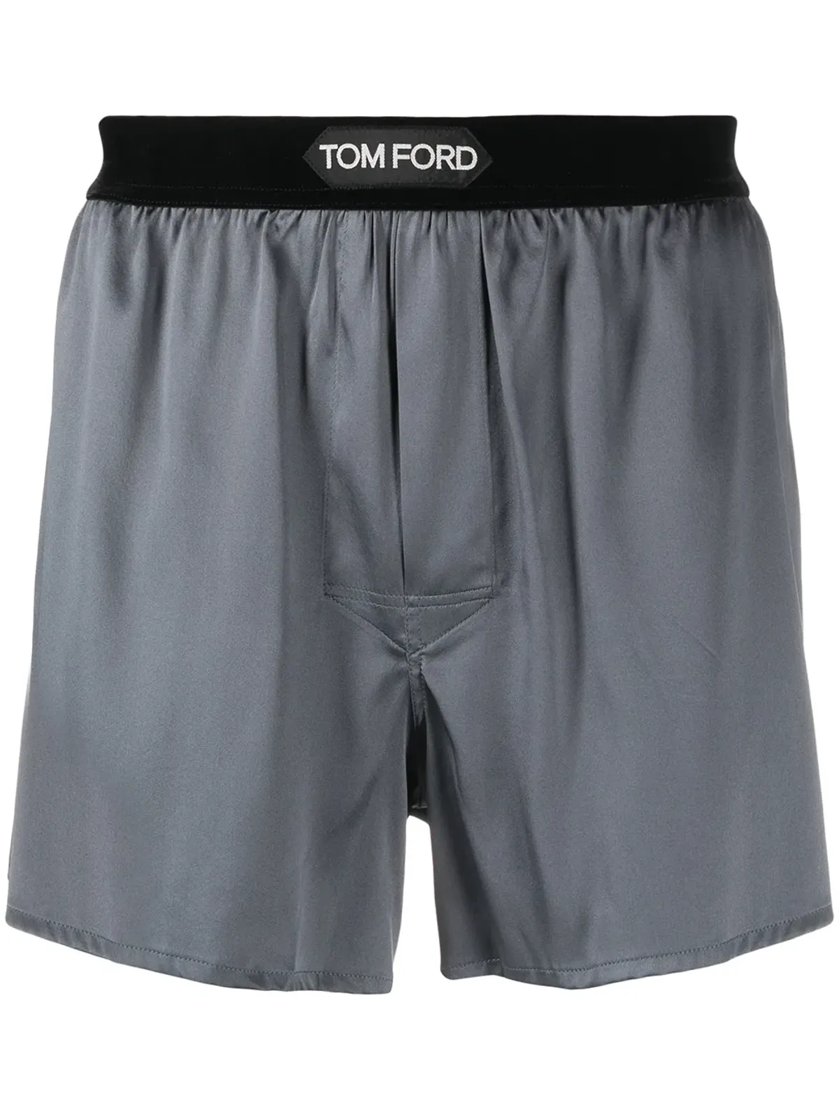 TOM FORD ロゴウエストバンド シルクブレンド ボクサーショーツ - 画像1
