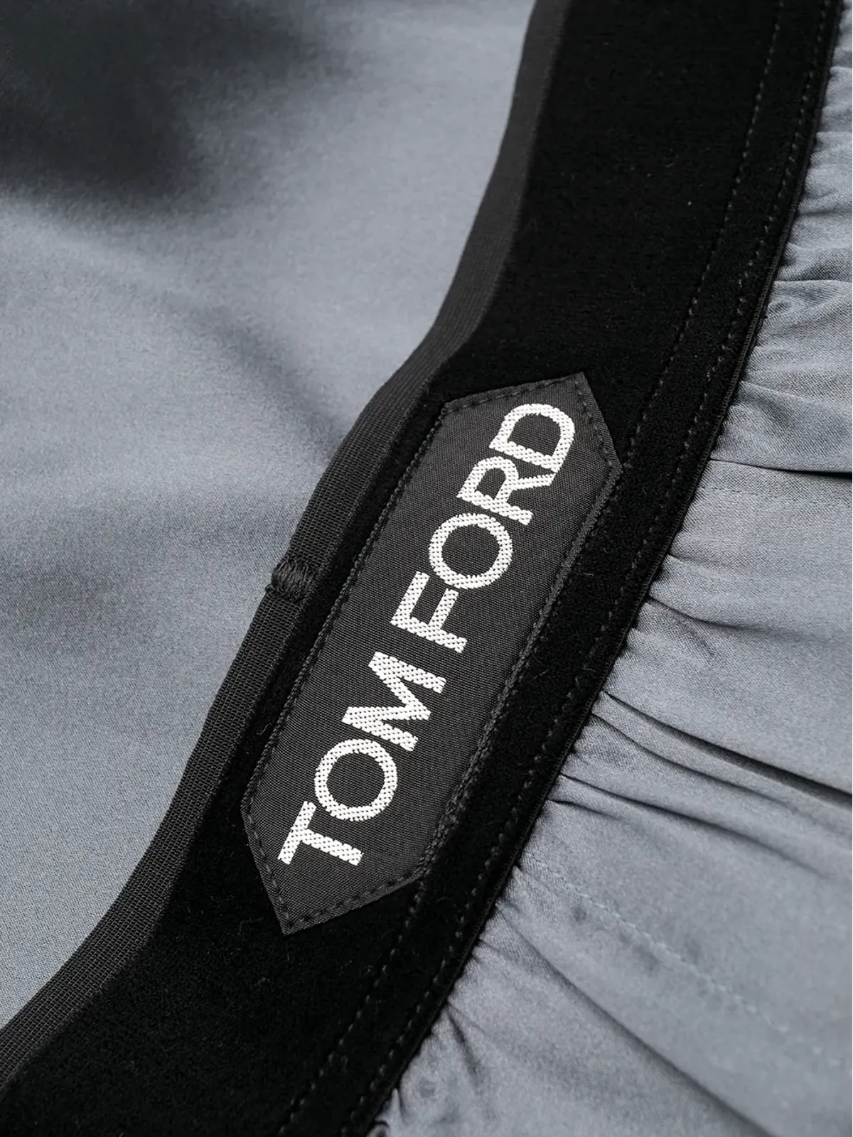 TOM FORD ロゴウエストバンド シルクブレンド ボクサーショーツ - 画像3