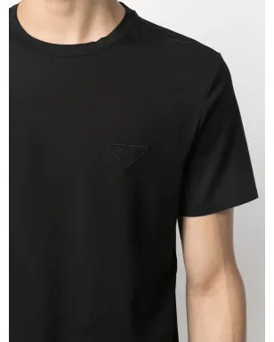Prada ロゴ刺繍コットンTシャツ - サムネイル5