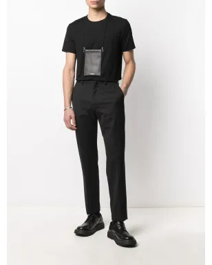 Prada ロゴ刺繍コットンTシャツ - サムネイル2