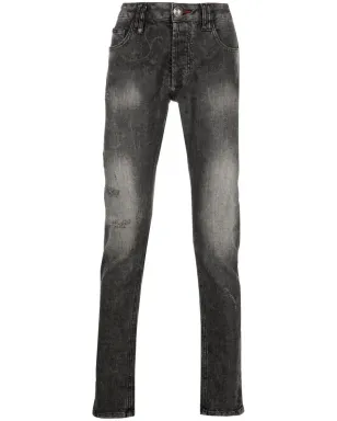 Philipp Plein スーパーストレートカット tattoo-print ジーンズ - サムネイル1