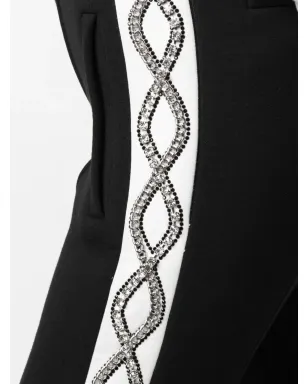 Philipp Plein クリスタル装飾のクロップドトラックパンツ - サムネイル5
