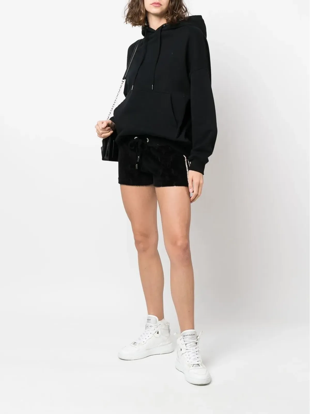 Philipp Plein モノグラム ドローコードショーツ（ブラック） - 画像2