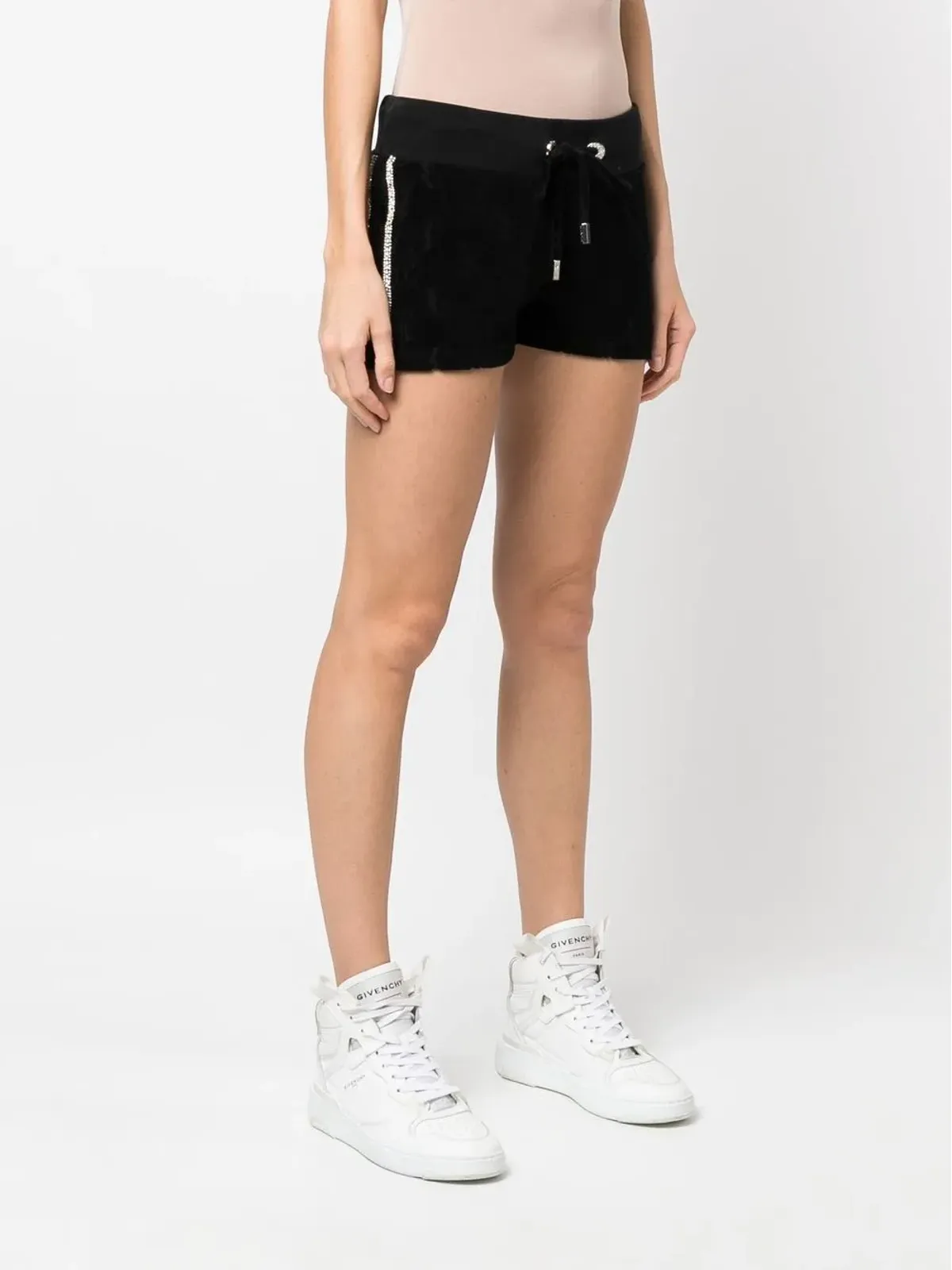 Philipp Plein モノグラム ドローコードショーツ（ブラック） - 画像3