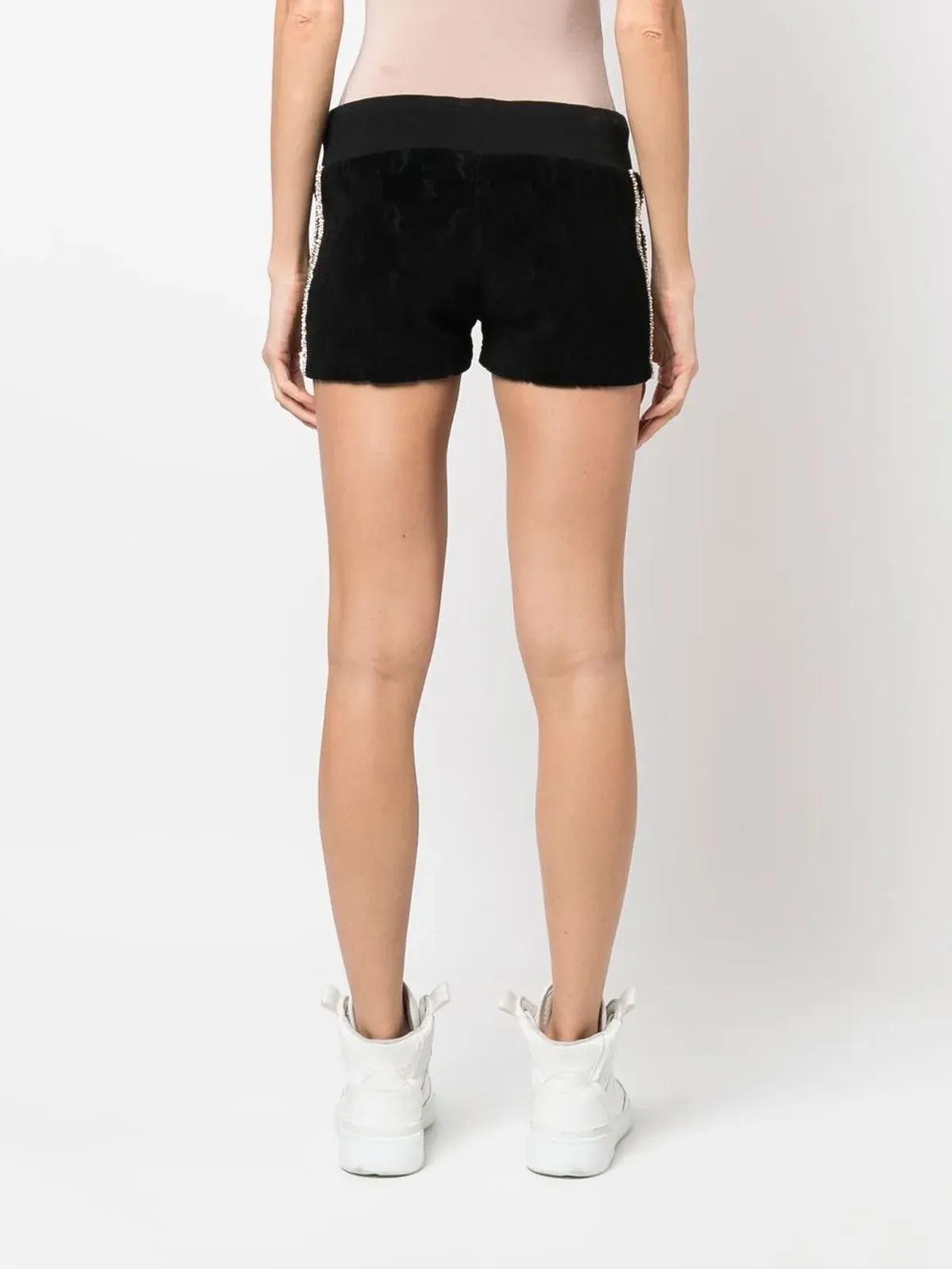 Philipp Plein モノグラム ドローコードショーツ（ブラック） - 画像4