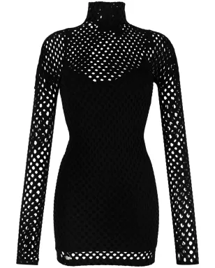 Philipp Plein メッシュオーバーレイ ミニドレス - サムネイル1