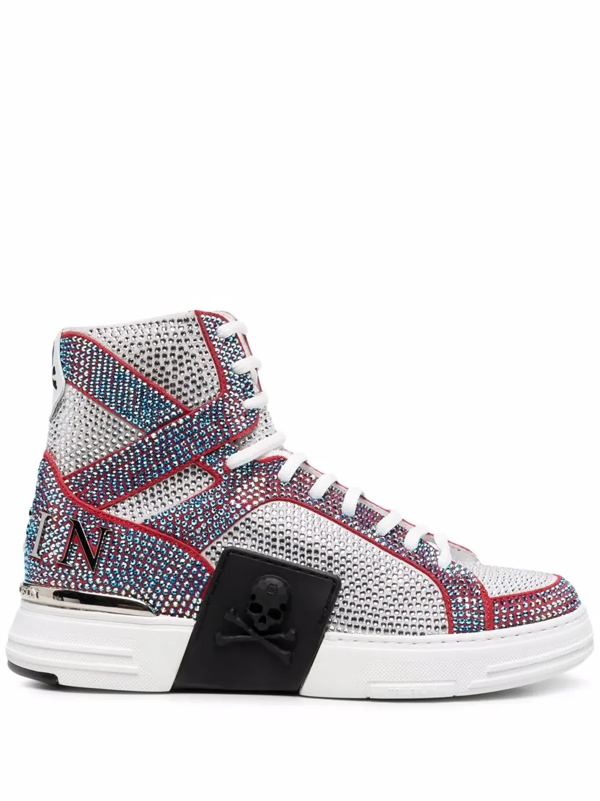 Philipp Plein Moneyハイトップトレーナー - ホワイト - 画像1