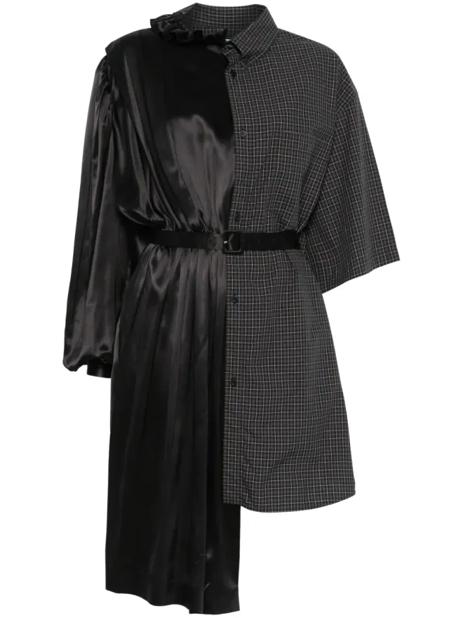 Balenciaga Balenciaga 50/50 シャツドレス - ブラックの商品画像
