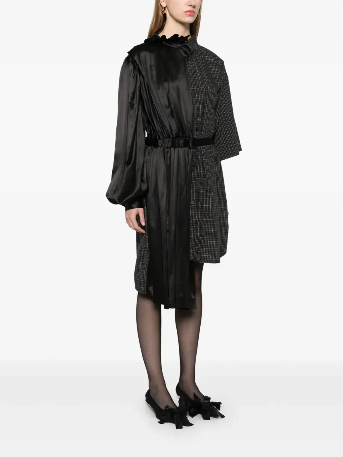 Balenciaga 50/50 シャツドレス - ブラック - 画像3
