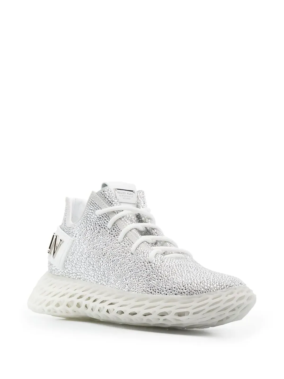 Philipp Plein Skeleton Runner エンベリッシュド スニーカー - シルバー - 画像2