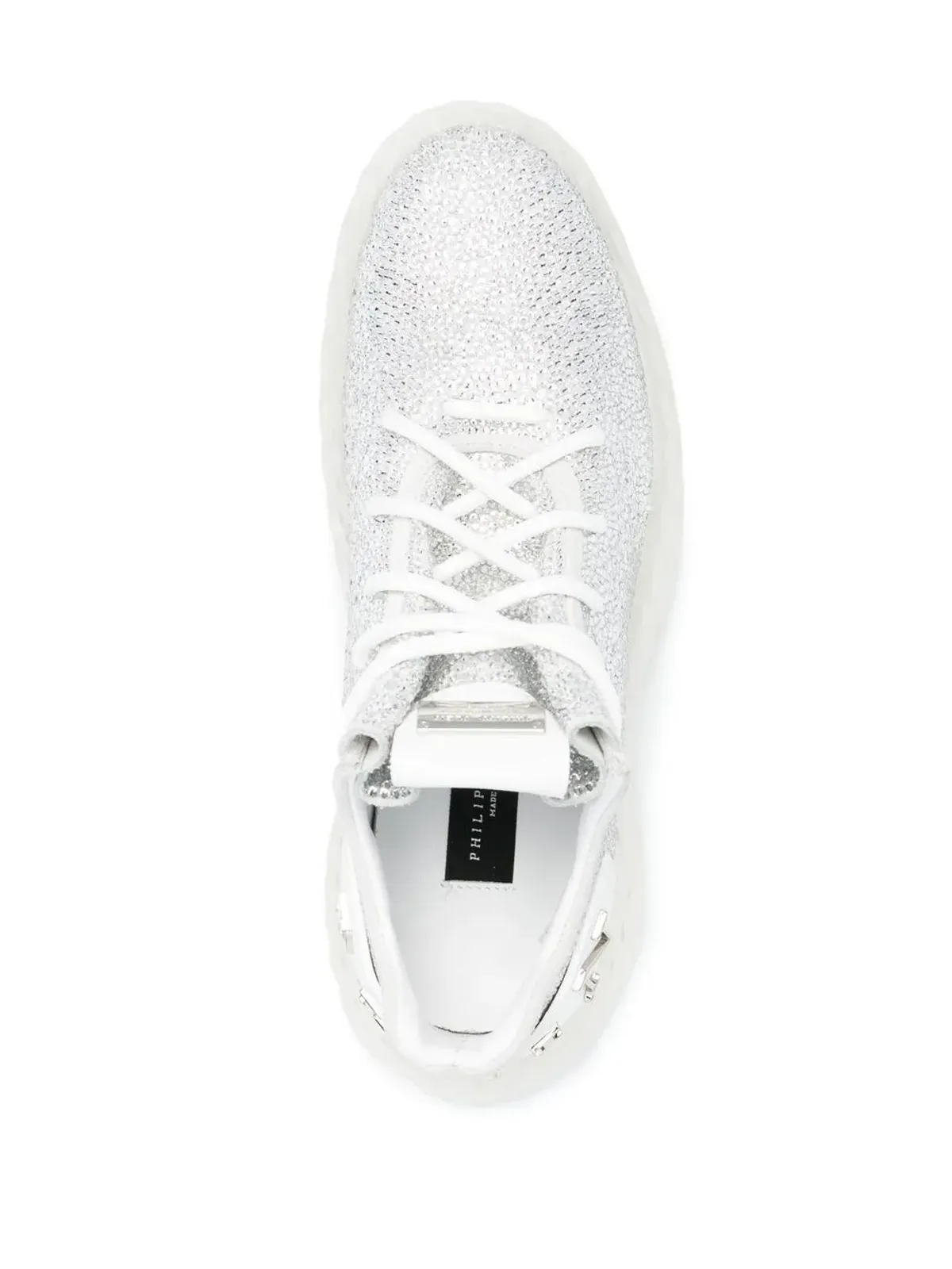Philipp Plein Skeleton Runner エンベリッシュド スニーカー - シルバー - 画像4