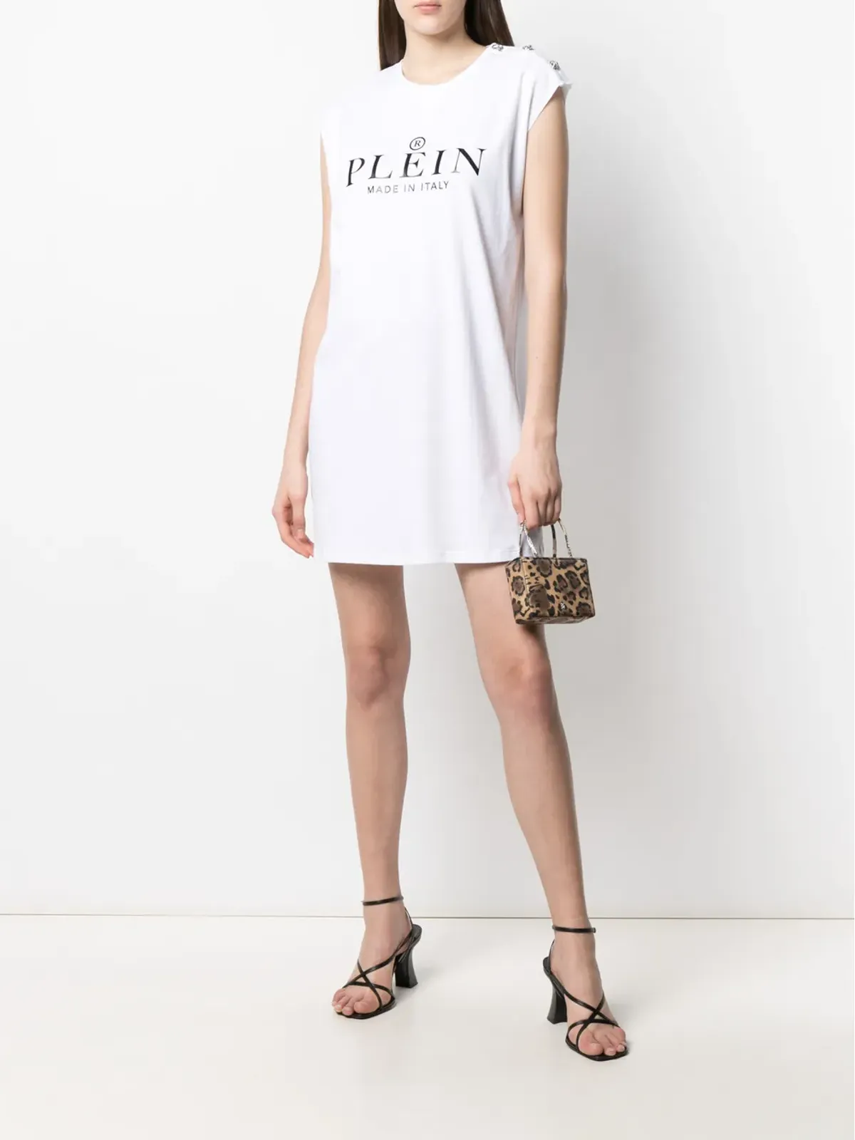 Philipp Plein ロゴプリントTシャツドレス - 画像2