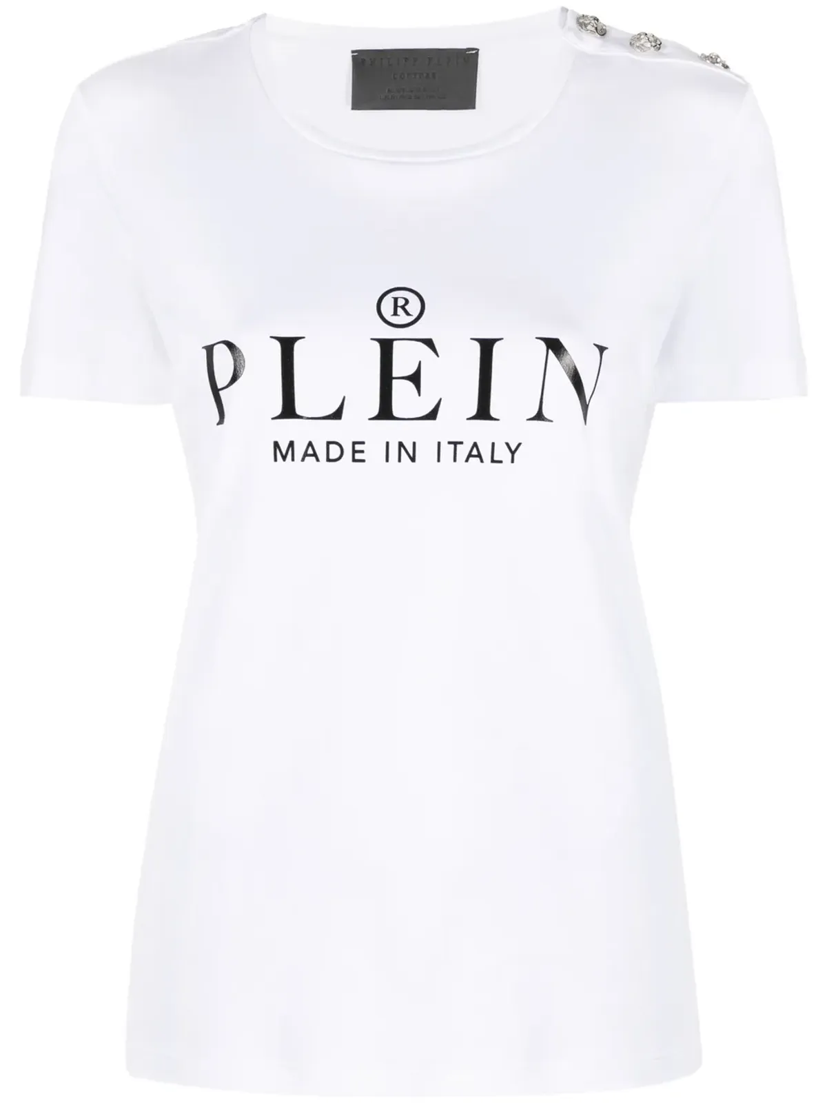 Philipp Plein ロゴプリントTシャツ - ホワイト - 画像1