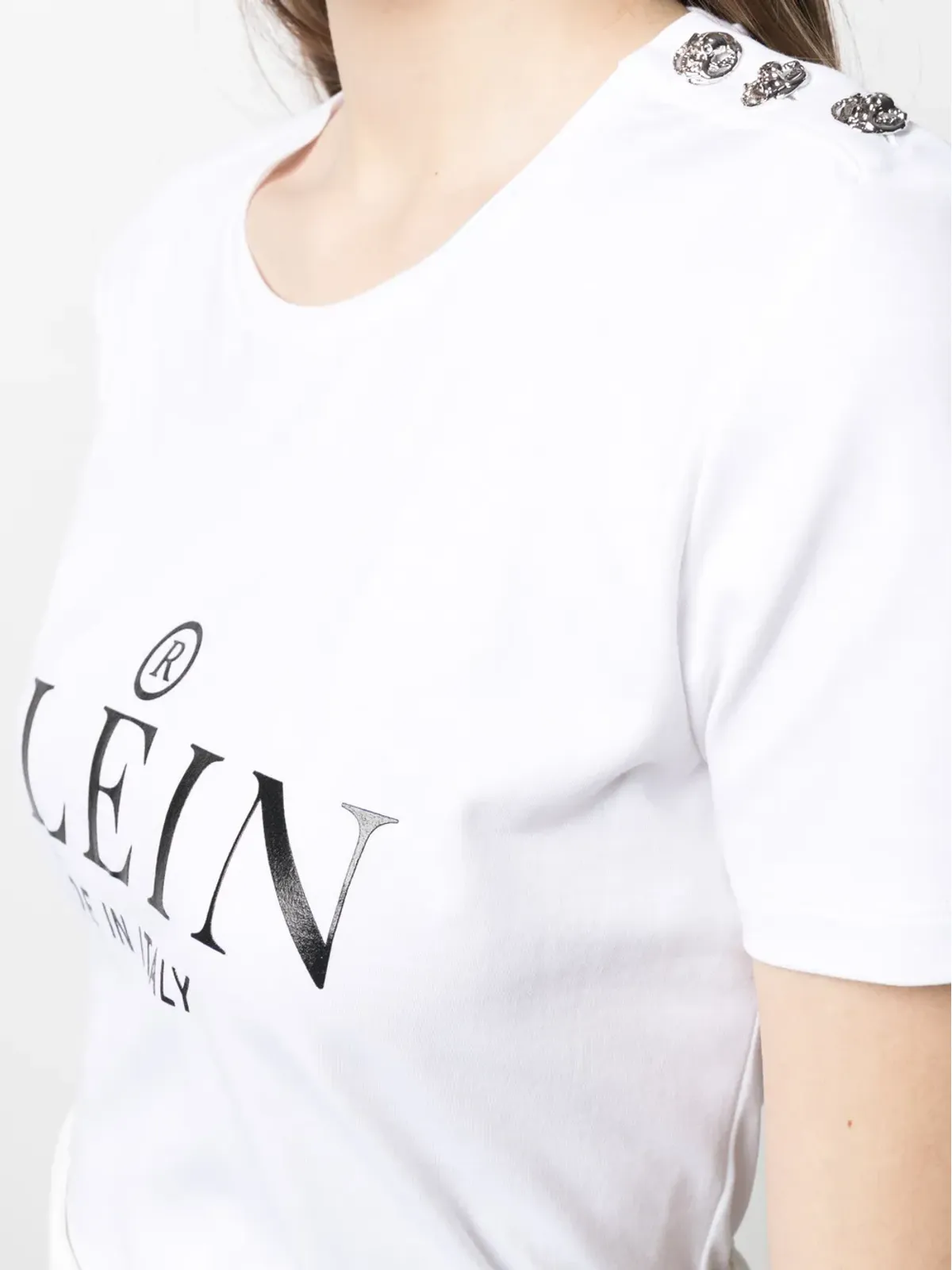 Philipp Plein ロゴプリントTシャツ - ホワイト - 画像5