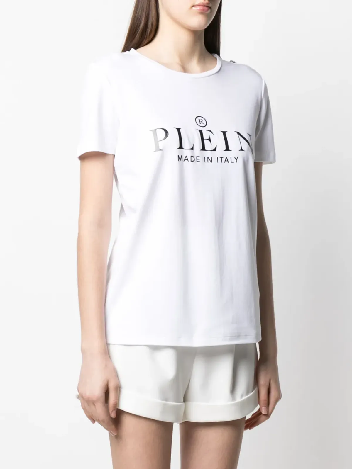 Philipp Plein ロゴプリントTシャツ - ホワイト - 画像3