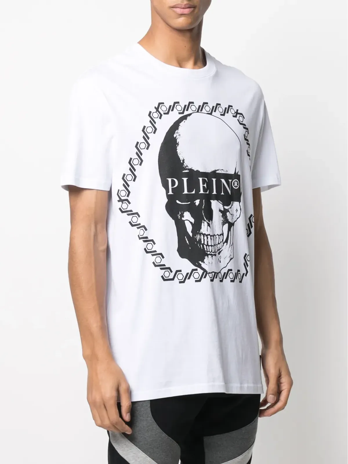 Philipp Plein グラフィックスカル クルーネックTシャツ - 画像3