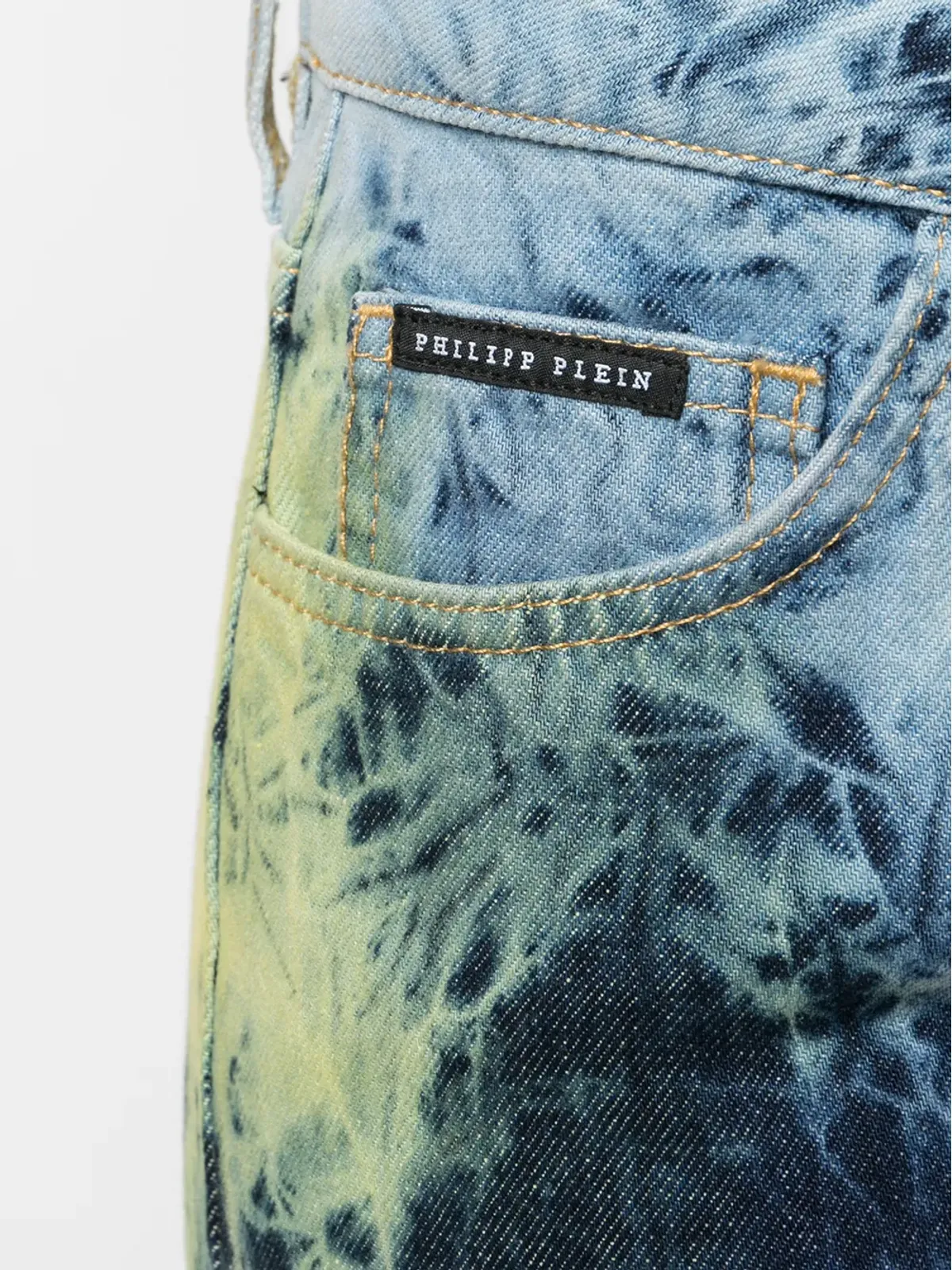 Philipp Plein ボーイフレンドフィット ブリーチタイダイ デニム ジーンズ - 画像5