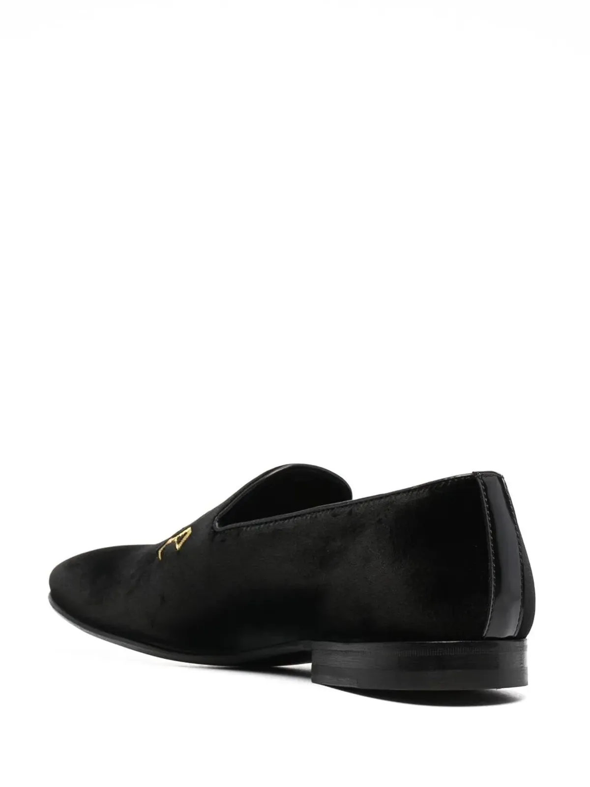 Philipp Plein embroidered velvet loafers - Black - 画像3