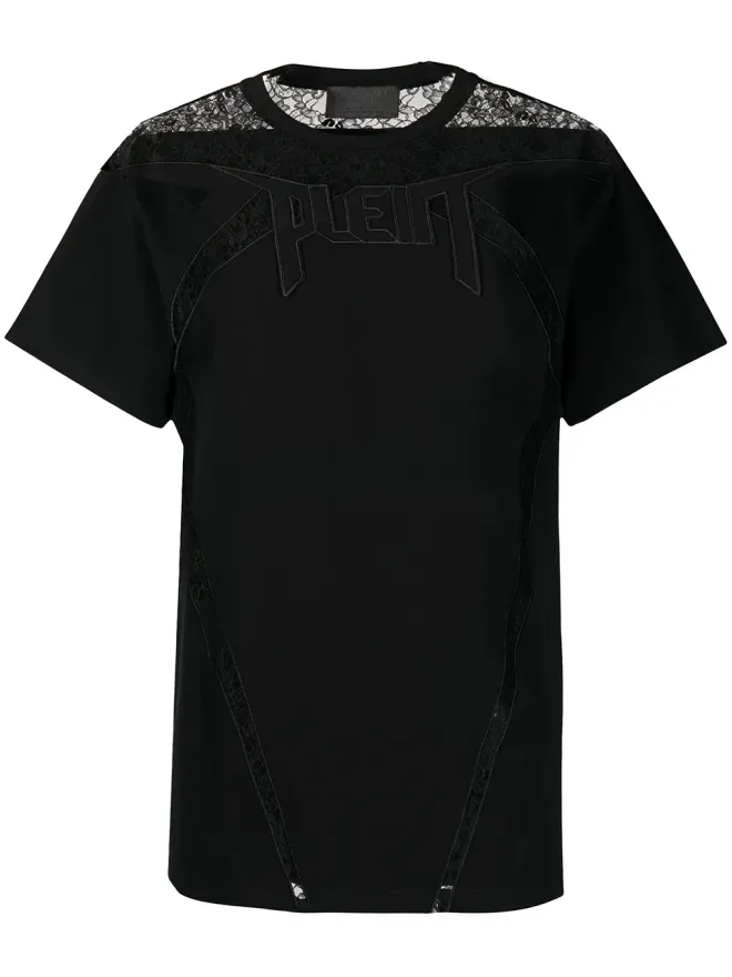 Philipp Plein Philipp Plein レースパネル付きTシャツの商品画像