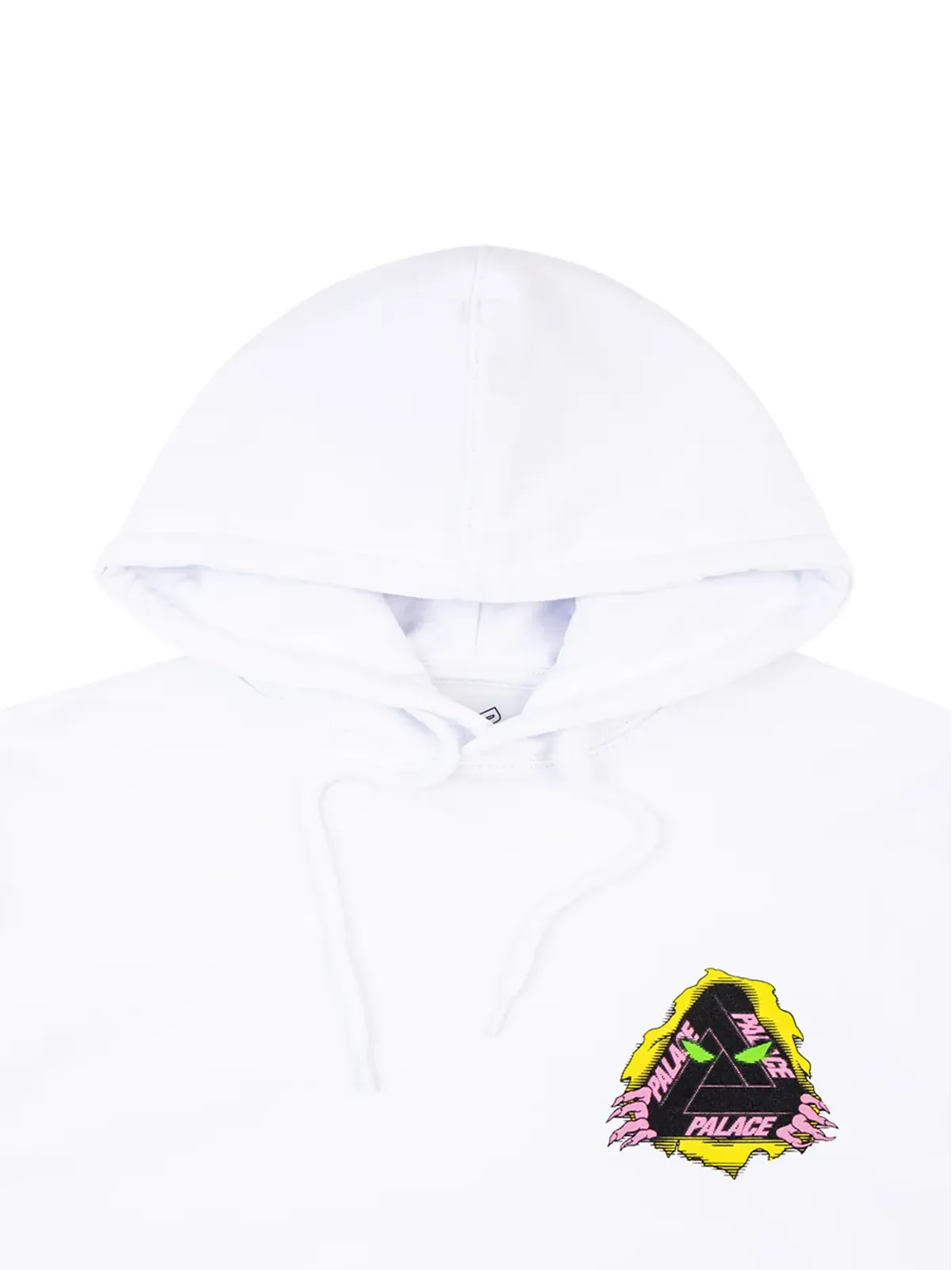 Palace Tri-Ripper ホワイト ドローストリングフード付きパーカー - 画像3