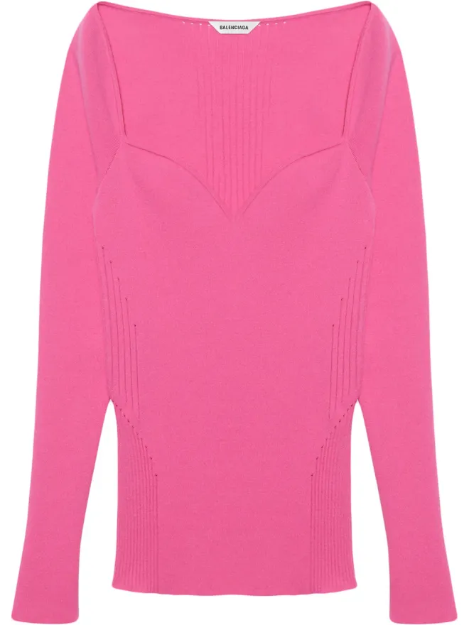 Balenciaga Balenciaga ビスティエールネックトップの商品画像