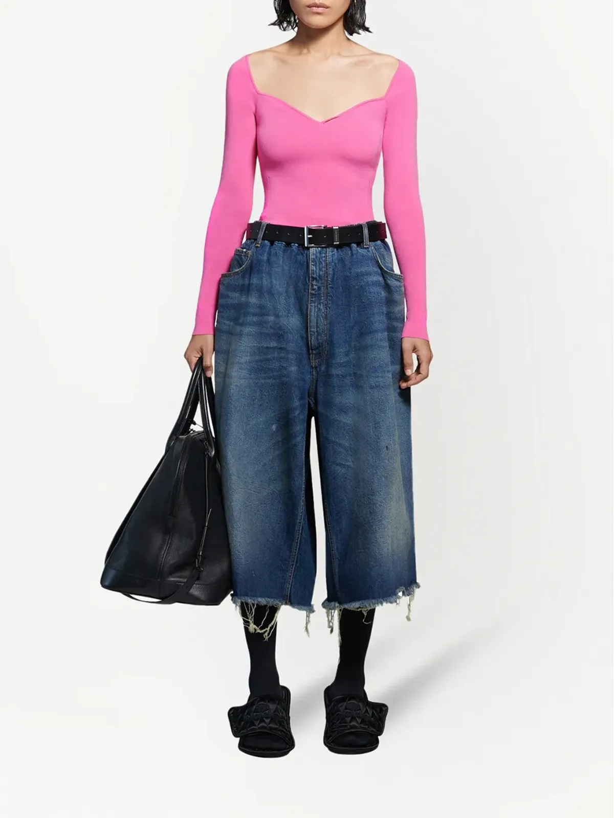 Balenciaga ビスティエールネックトップ - 画像2