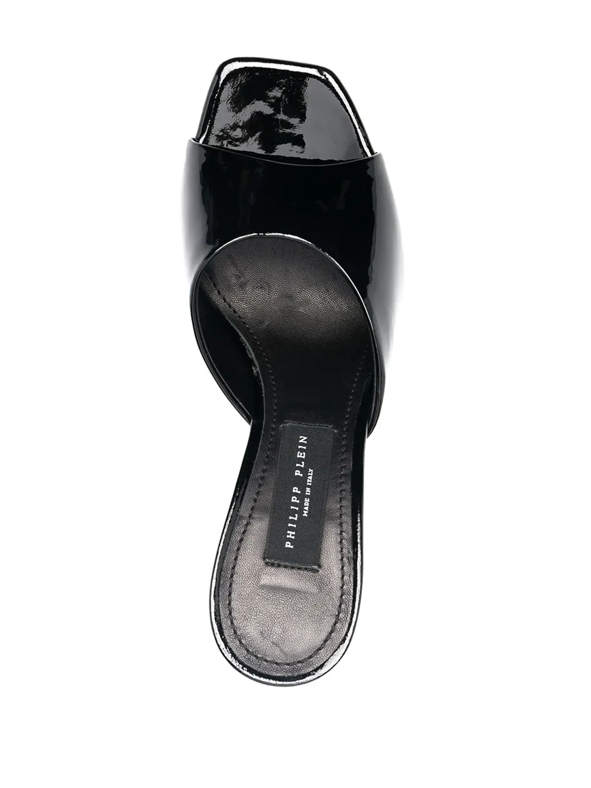 Philipp Plein スクエアトゥ ヒールサンダル - 画像4