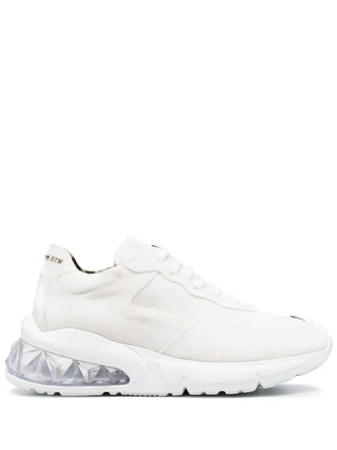 Philipp Plein Philipp Plein ランナー ベルベット スニーカー（ホワイト）の商品画像