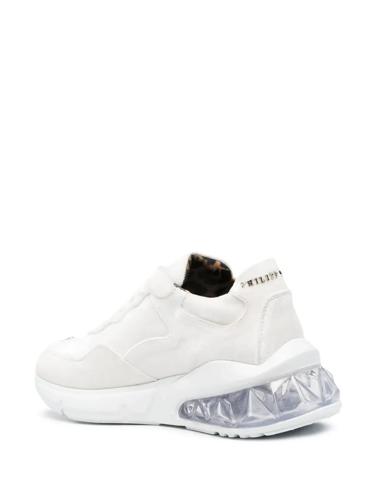 Philipp Plein ランナー ベルベット スニーカー（ホワイト） - 画像3
