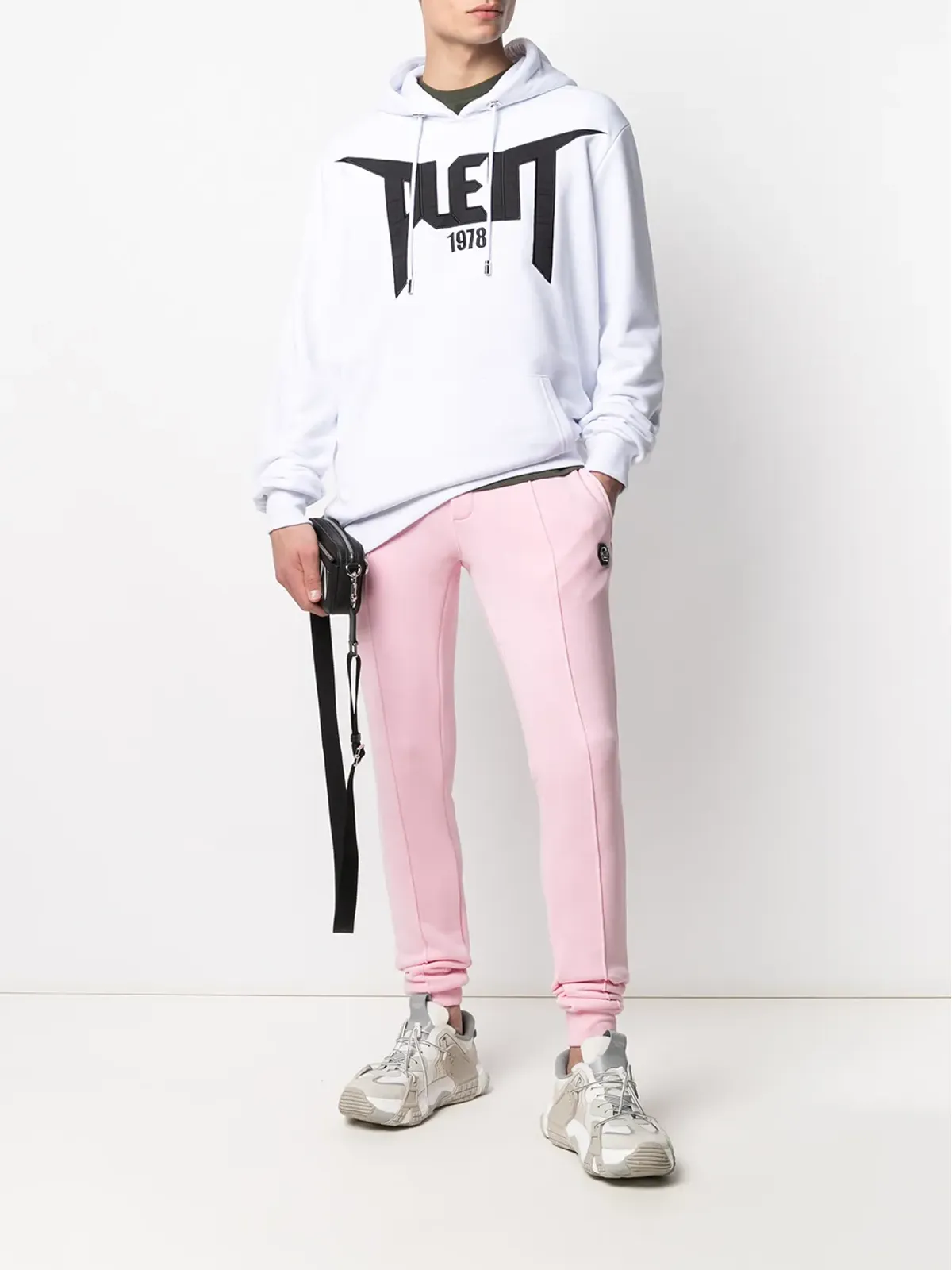 Philipp Plein スキニーフィット トラックパンツ ロゴパッチ付き - 画像2