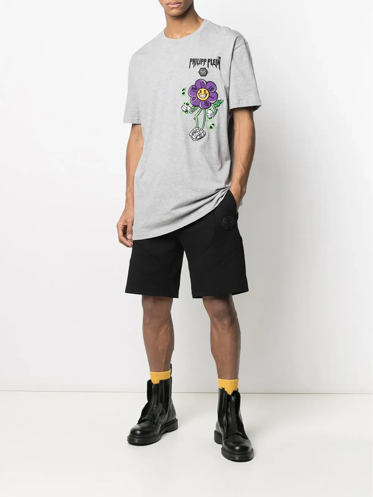 Philipp Plein Flower クルーネック Tシャツ - 画像2