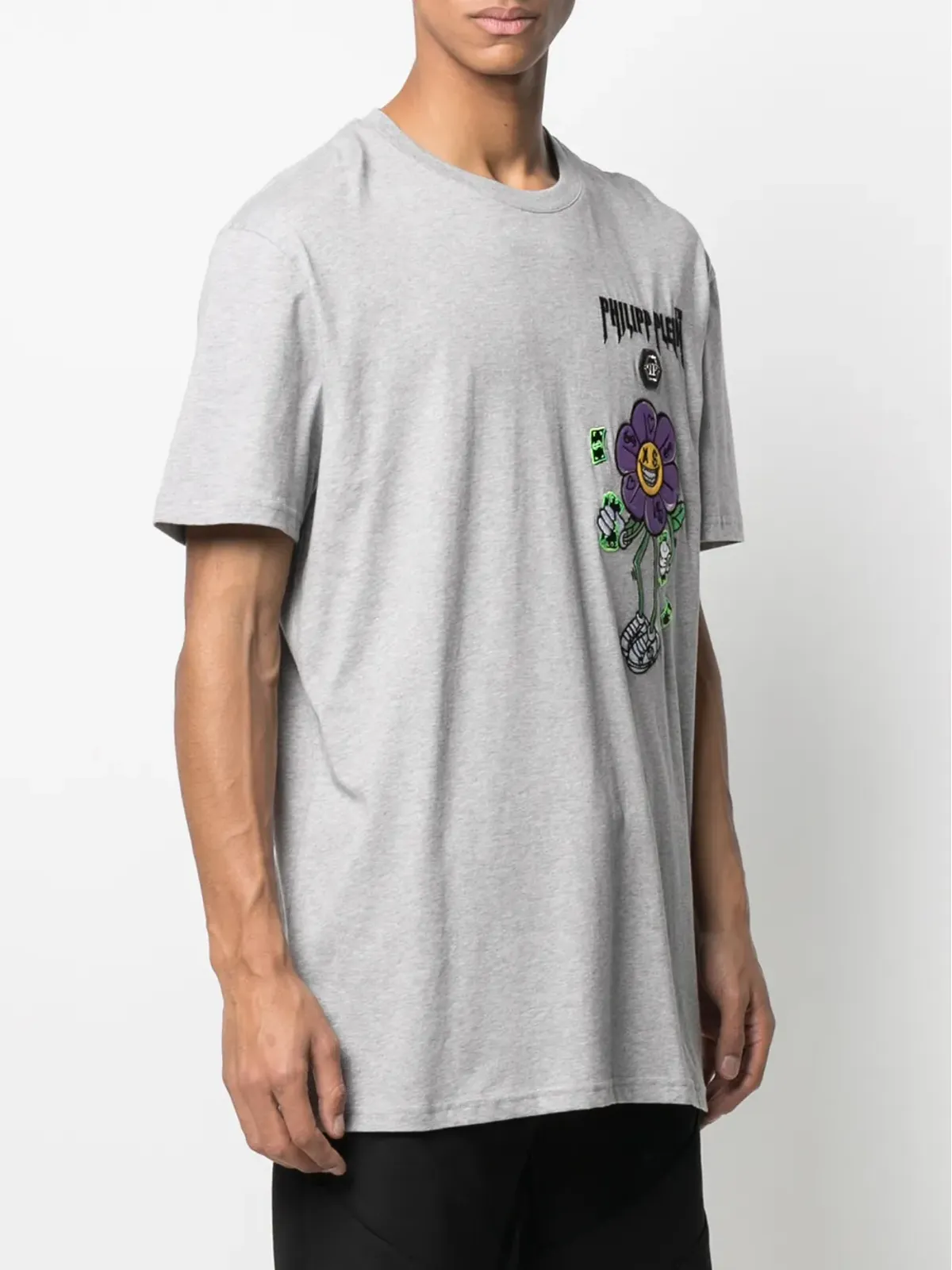 Philipp Plein Flower クルーネック Tシャツ - 画像3