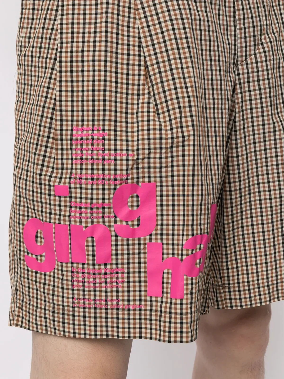 Kolor チェック柄ショーツ - 画像5