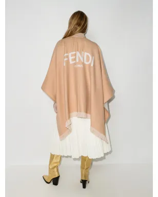 FENDI フリンジロゴポンチョ - サムネイル3