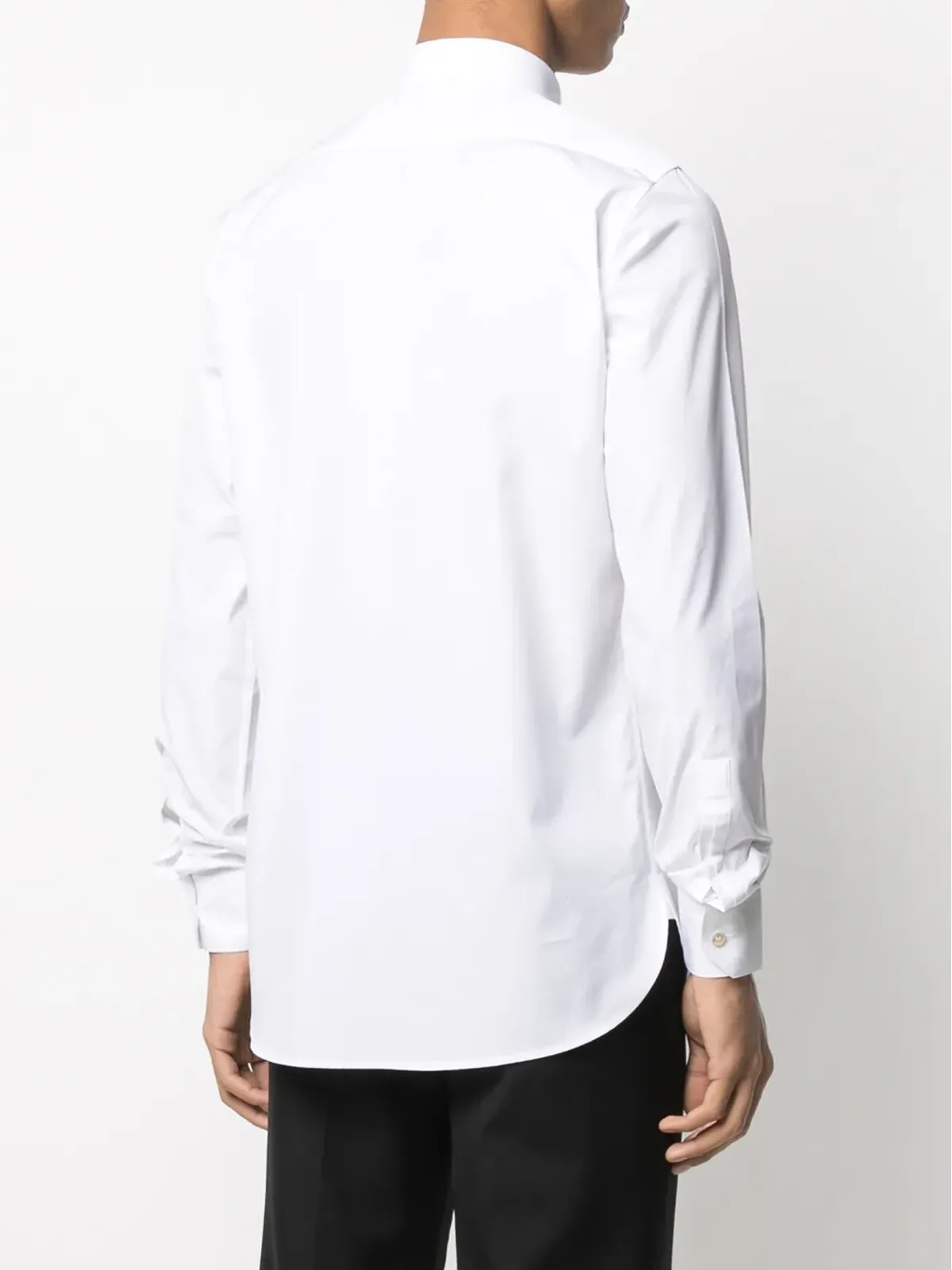 Saint Laurent ポプリン長袖シャツ ホワイト - 画像4