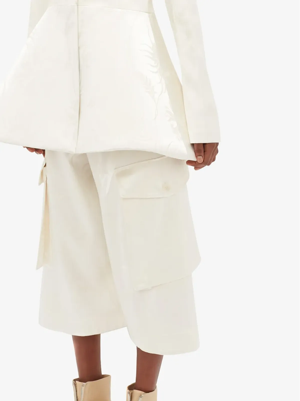 JW Anderson クロップドカーゴパンツ - ホワイト - 画像5