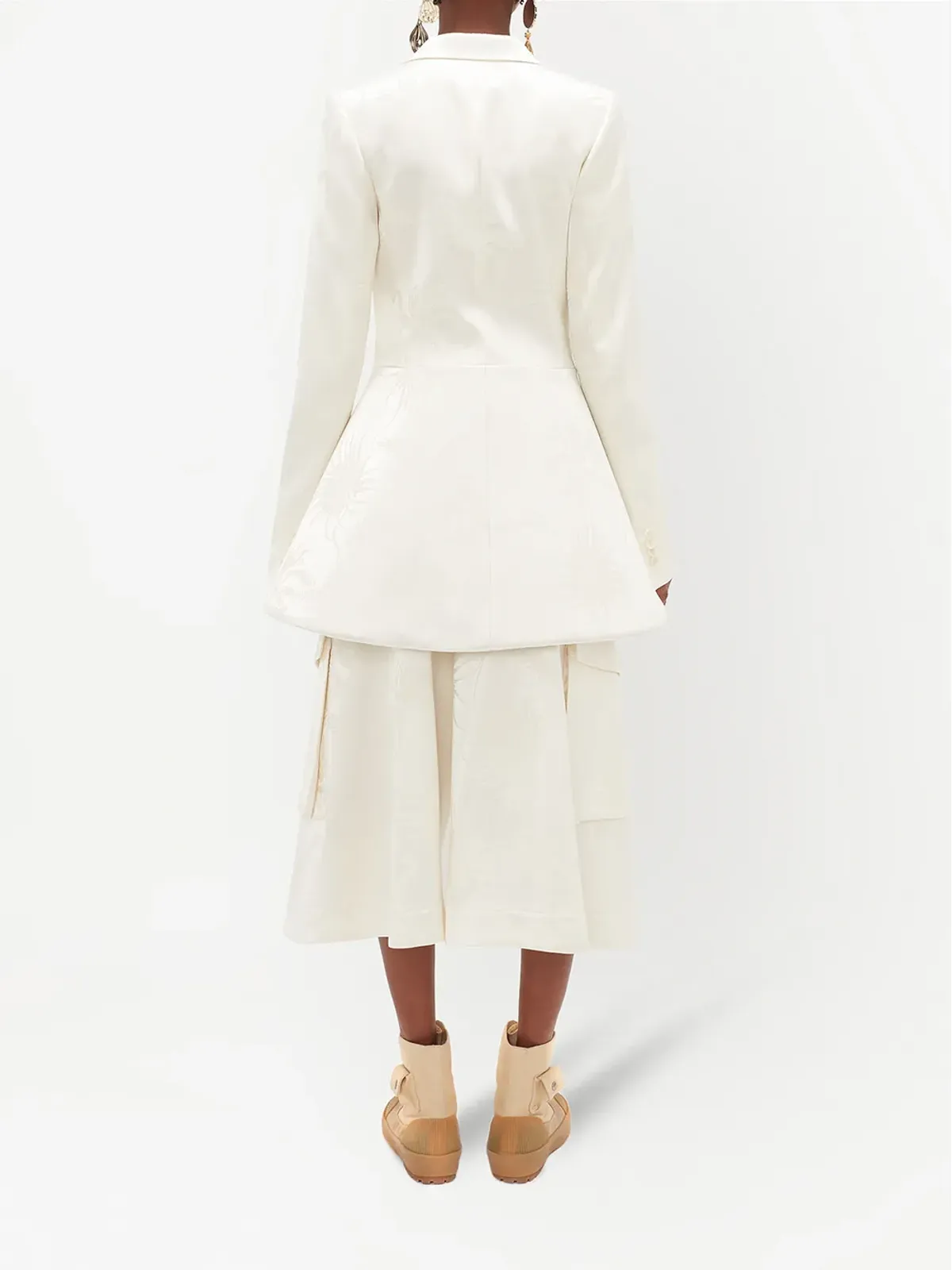 JW Anderson クロップドカーゴパンツ - ホワイト - 画像4