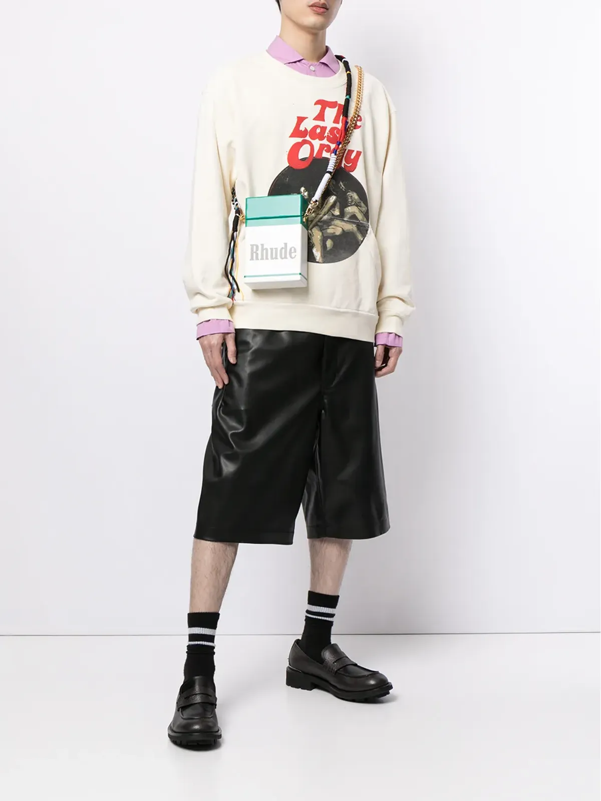 RHUDE Cig ロゴプリント クロスボディバッグ - 画像2