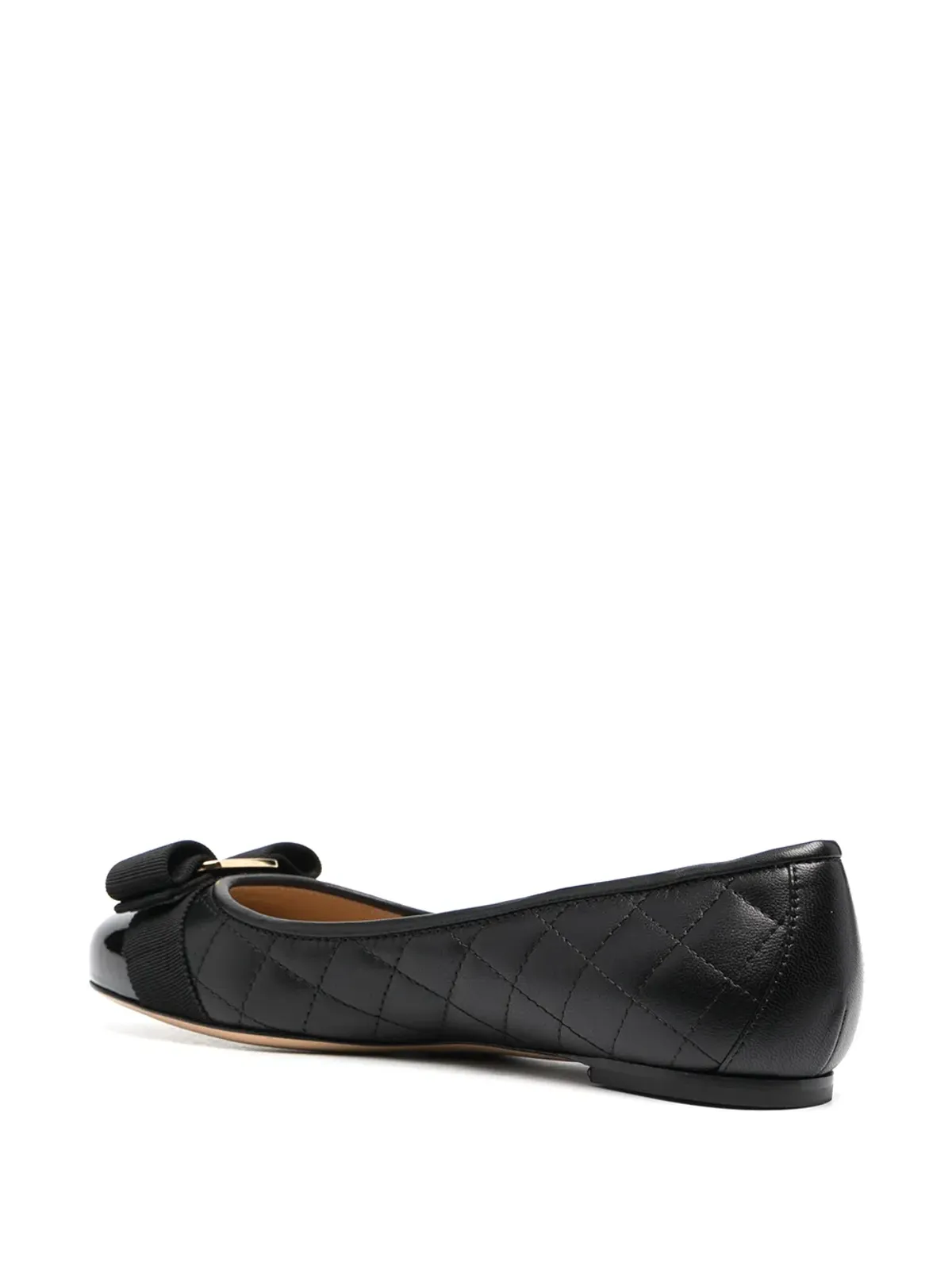 Ferragamo Varina キルテッド バレエシューズ - 画像3