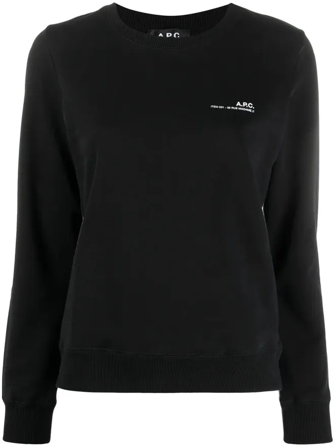 A.P.C. A.P.C. ロゴプリント コットン スウェットシャツの商品画像
