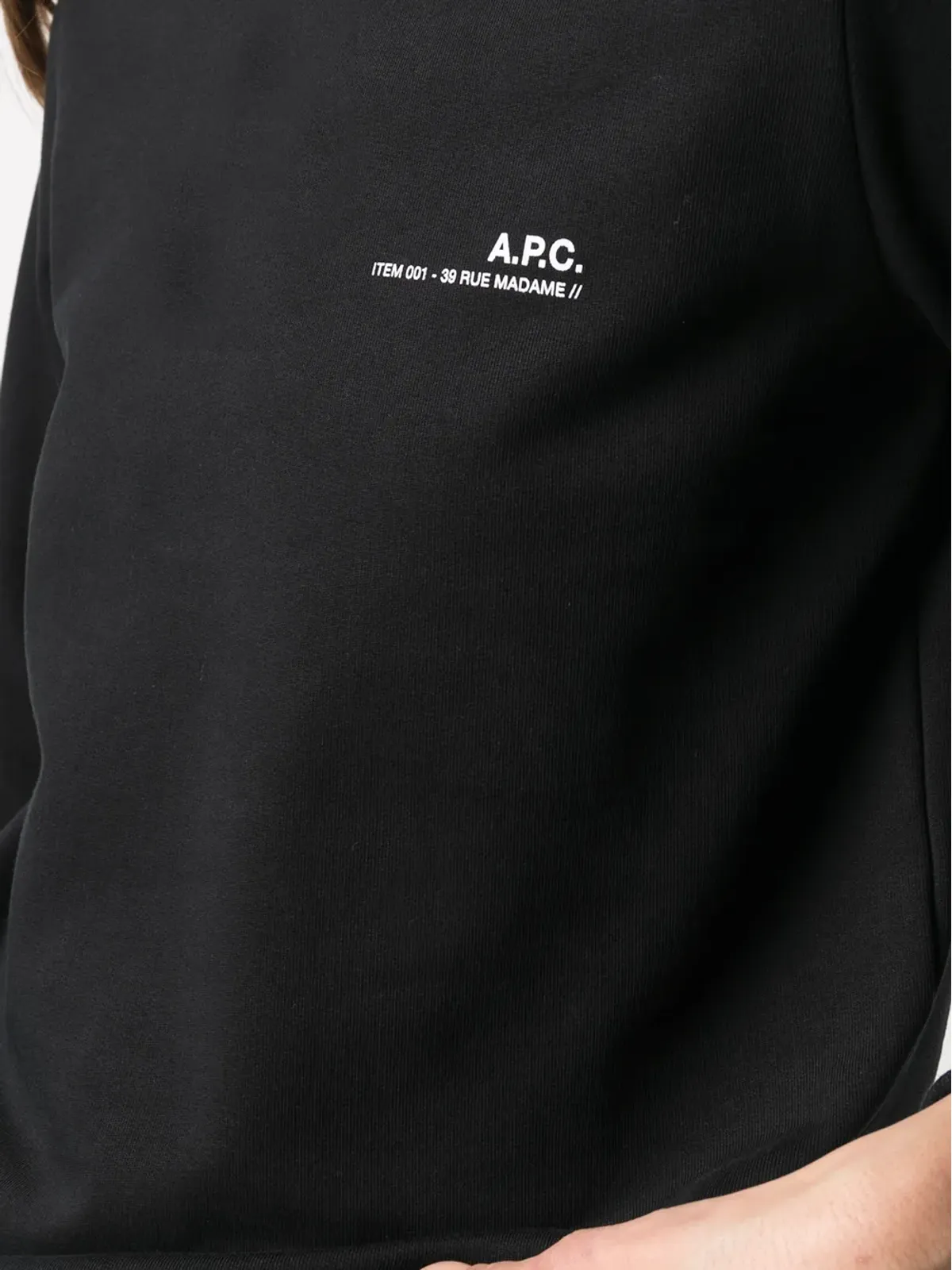 A.P.C. ロゴプリント コットン スウェットシャツ - 画像5
