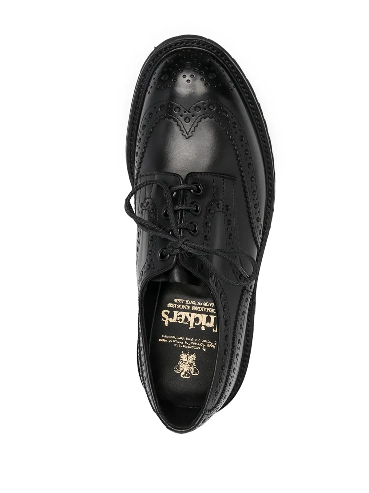 Tricker's Bourton leather derby shoes - Black - 画像4