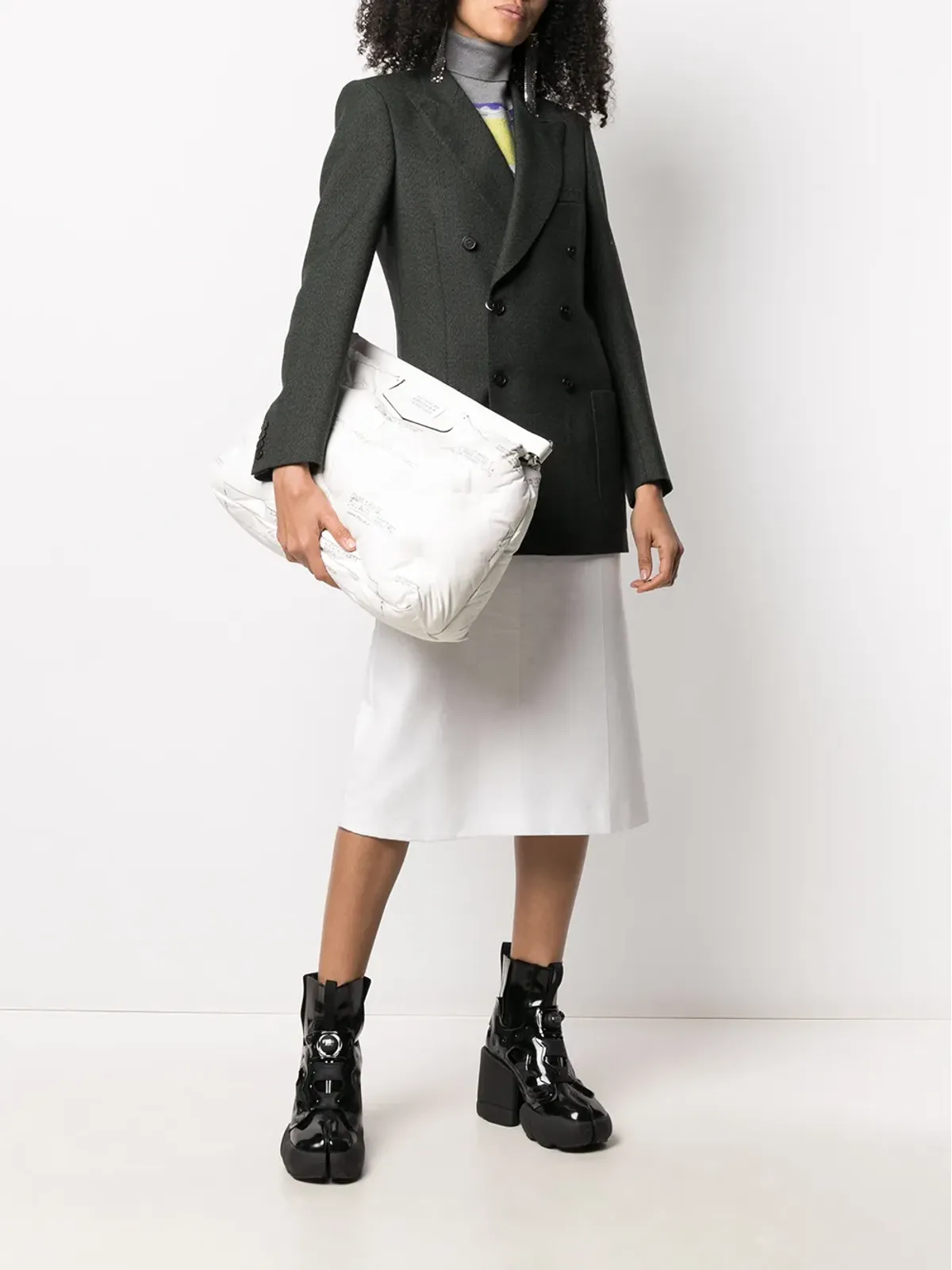 Maison Margiela シングルブレスト ピークドラペル ブレザー - 画像2