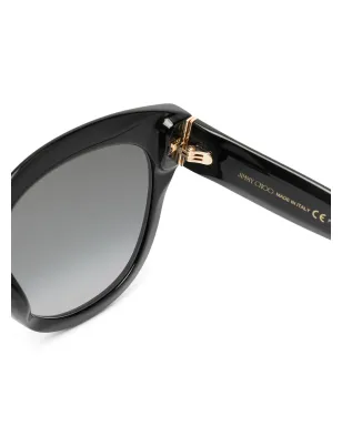 Jimmy Choo Eyewear ジル ティンテッド サングラス ブラック - サムネイル3