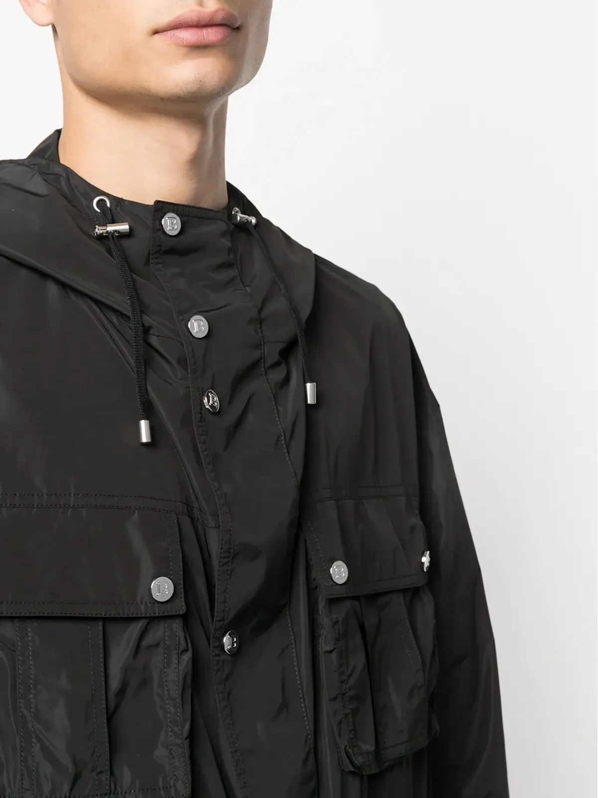 Balmain ジップフロント ドローストリング ジャケット - 画像5