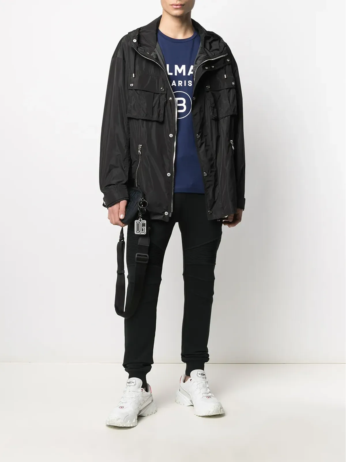 Balmain ジップフロント ドローストリング ジャケット - 画像2