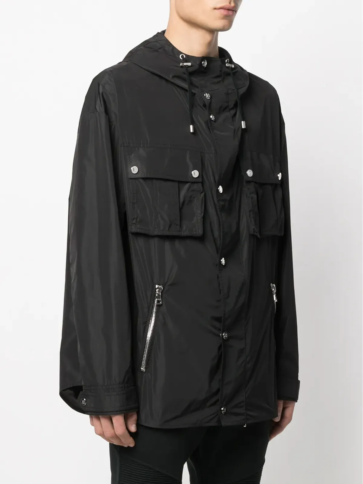 Balmain ジップフロント ドローストリング ジャケット - 画像3